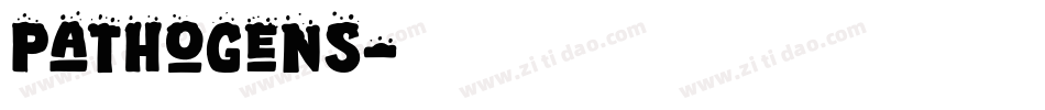 Pathogens字体转换
