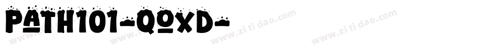 Path101-qoxd字体转换