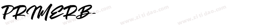 PRIMERB字体转换