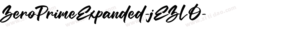 ZeroPrimeExpanded-jEZLO字体转换