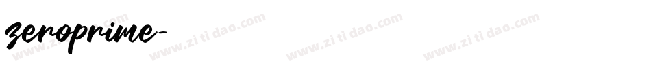 zeroprime字体转换
