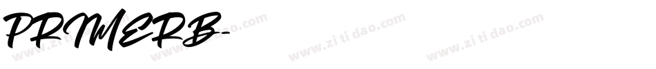 PRIMERB字体转换