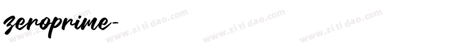 zeroprime字体转换