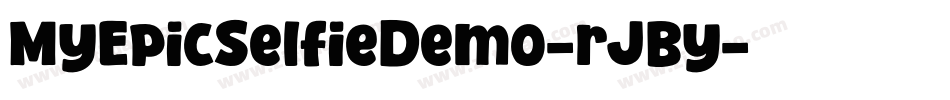 MyEpicSelfieDemo-rJBy字体转换