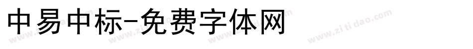 中易中标字体转换