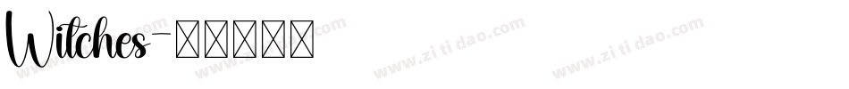 Witches字体转换