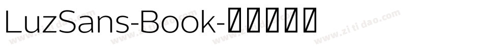 LuzSans-Book字体转换