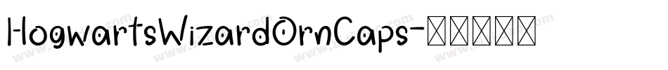 HogwartsWizardOrnCaps字体转换