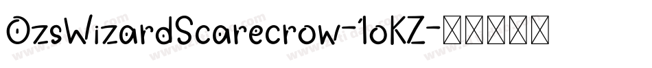 OzsWizardScarecrow-1oKZ字体转换