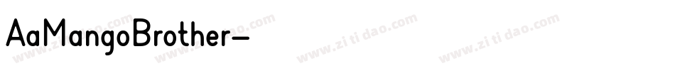 AaMangoBrother字体转换