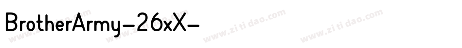 BrotherArmy-26xX字体转换