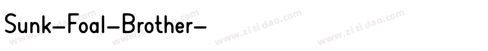 Sunk-Foal-Brother字体转换