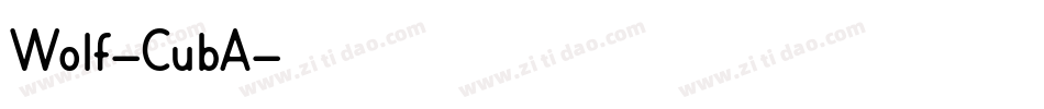 Wolf-CubA字体转换