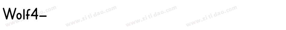 Wolf4字体转换
