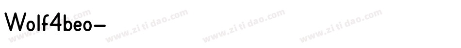 Wolf4beo字体转换