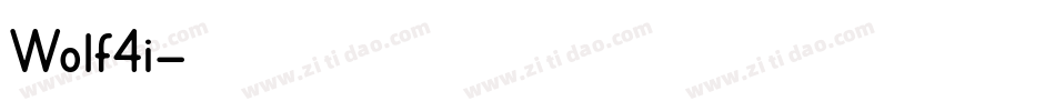 Wolf4i字体转换