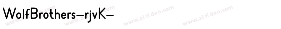 WolfBrothers-rjvK字体转换
