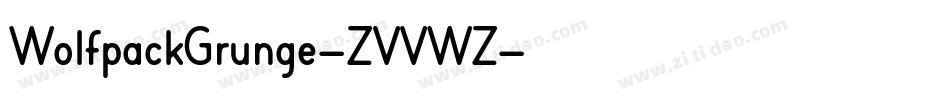 WolfpackGrunge-ZVVWZ字体转换