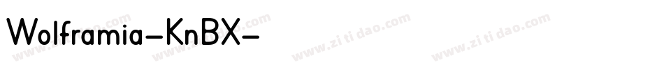 Wolframia-KnBX字体转换