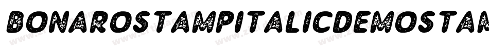 BonaroStampItalicDemoStampItalic-Wyp6G字体转换