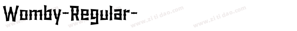 Womby-Regular字体转换