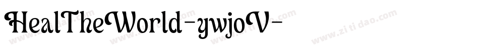 HealTheWorld-ywjoV字体转换