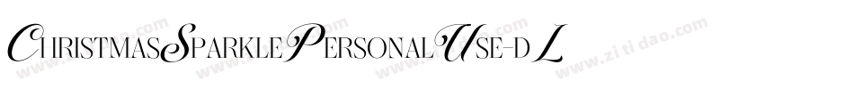 ChristmasSparklePersonalUse-dLal字体转换