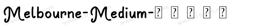 Melbourne-Medium字体转换