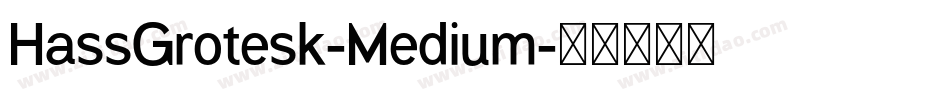 HassGrotesk-Medium字体转换