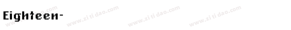 Eighteen字体转换