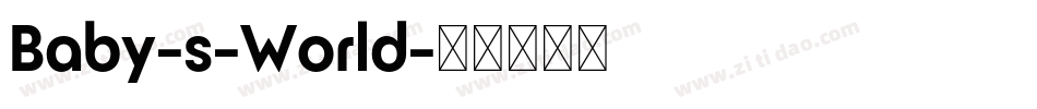 Baby-s-World字体转换