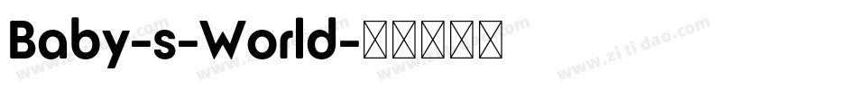 Baby-s-World字体转换