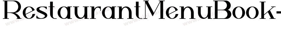 RestaurantMenuBook字体转换