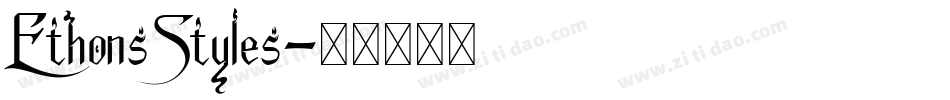 EthonsStyles字体转换