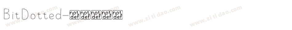 BitDotted字体转换