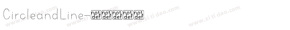 CircleandLine字体转换