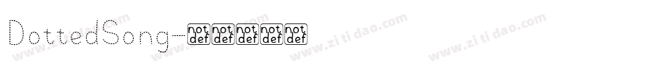 DottedSong字体转换