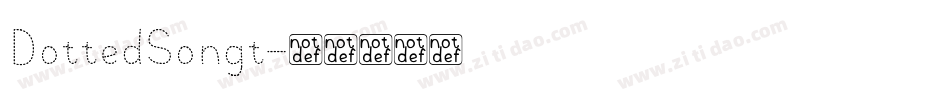 DottedSongt字体转换