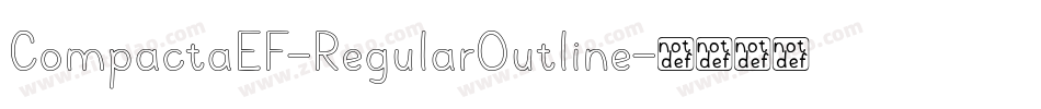 CompactaEF-RegularOutline字体转换