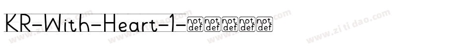 KR-With-Heart-1字体转换