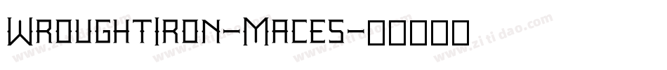 WroughtIron-Maces字体转换