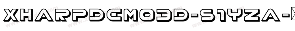 XharpDemo3D-51yza字体转换