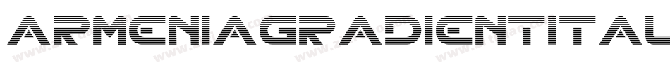ArmeniaGradientItalic-8BdM字体转换
