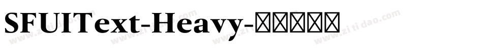 SFUIText-Heavy字体转换