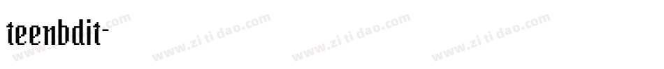 teenbdit字体转换