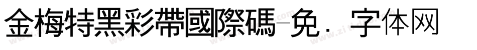金梅特黑彩帶國際碼字体转换
