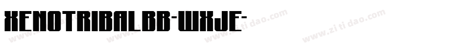 XenotribalBb-WXJE字体转换