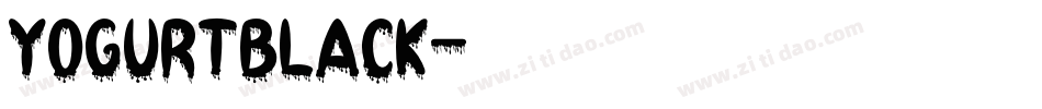 YogurtBlack字体转换