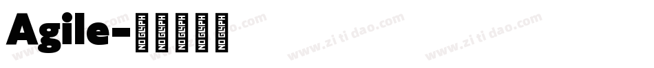 Agile字体转换