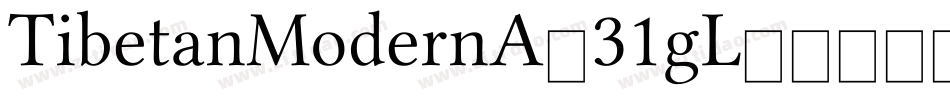 TibetanModernA-31gL字体转换